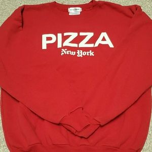 Crew neck pizza sweatshirt